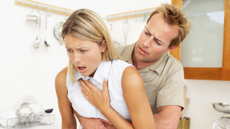 Heimlich Maneuver as First Aid for a Choking Person